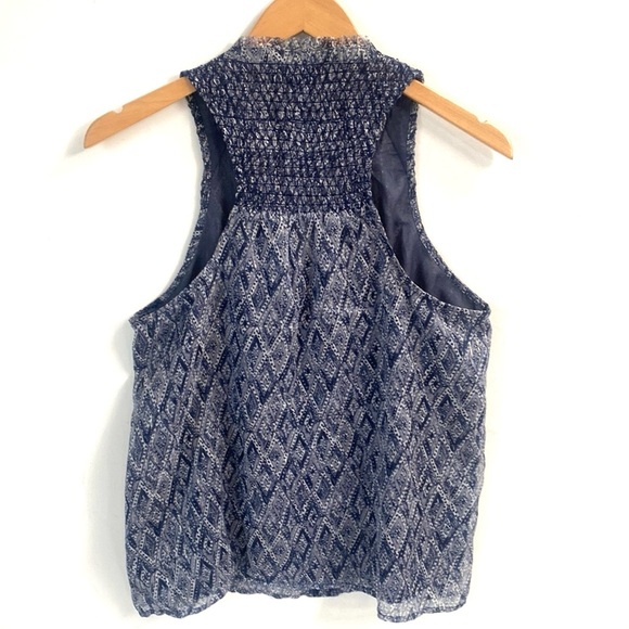 (BN49) Lucky Brand Scarf Print Tank Top, Size Small - Picture 9 of 11